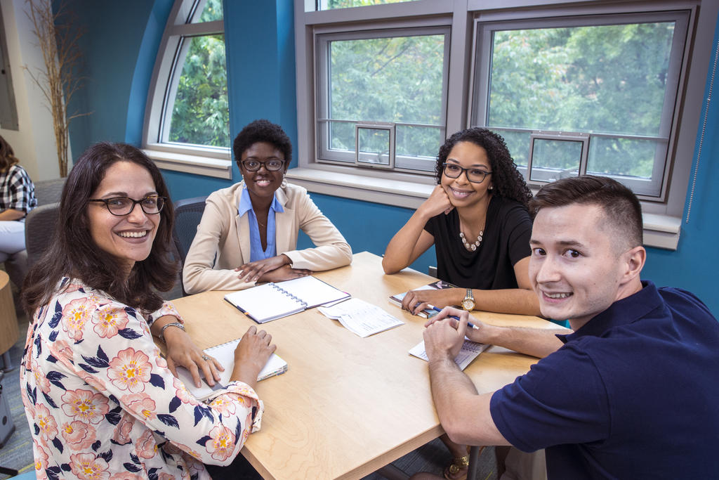 Students study together